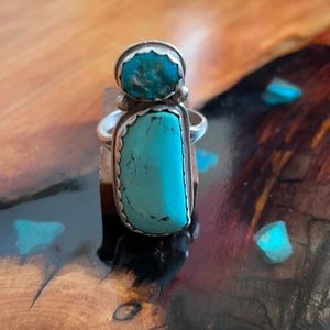 Navajo turquoise sterling silver ring